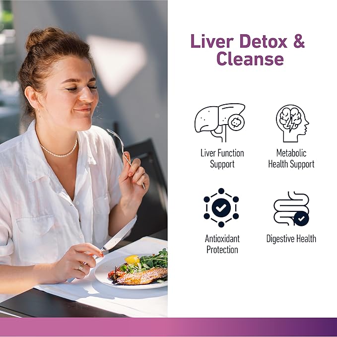Vedic Advanced Liver Cleanse & Detox | High Strength Liver Support Capsules | 13 Essential Natural Ingredients for Healthy Liver Function | Vegan, UK Made, Premium Supplement